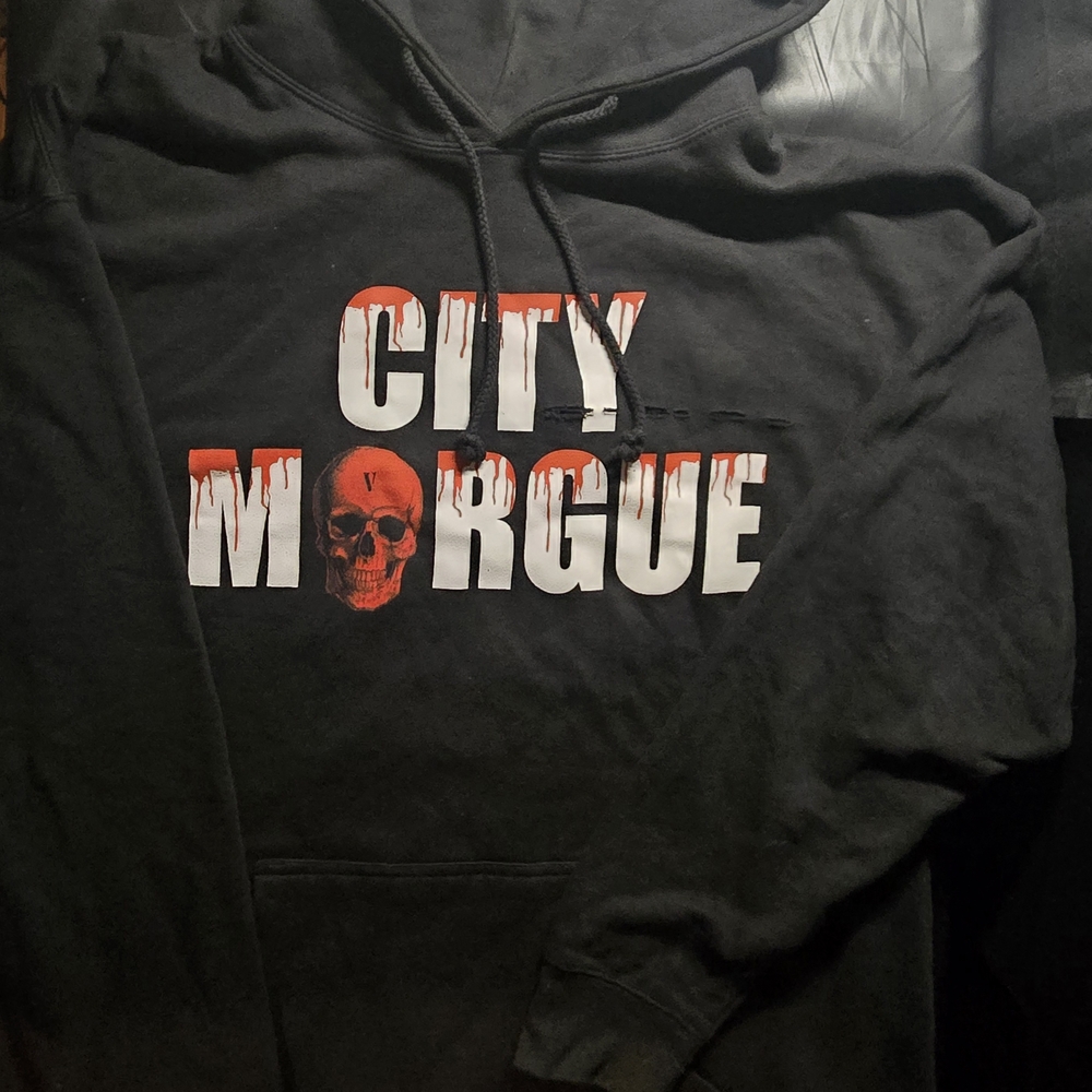 Vlone x City Morgue Dogs Collab Hoodie II Digital Album Men's Size XXL Black